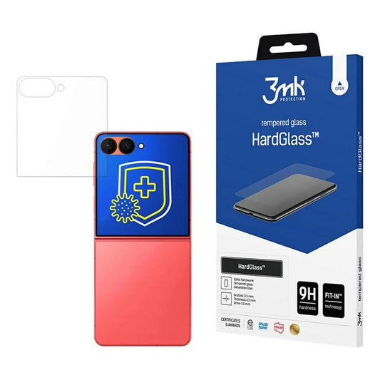 Skärmskydd 3MK HardGlass för Samsung Galaxy Z Flip7 F766, Härdat Glas, Fullt Lim