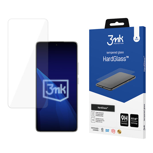3MK HardGlass skärmskydd för Xiaomi 14T Pro / 14T, härdat glas, full limning