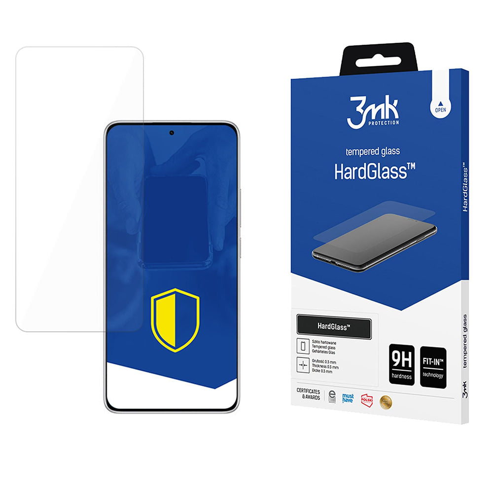 3MK HardGlass Skärmskydd för Xiaomi Redmi Note 14 5G / Note 14 4G (Regional), Härdat Glas, Fullt Lim