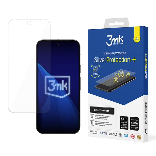 Skärmskydd 3MK Silver Protect+ för Google Pixel 9a, plast