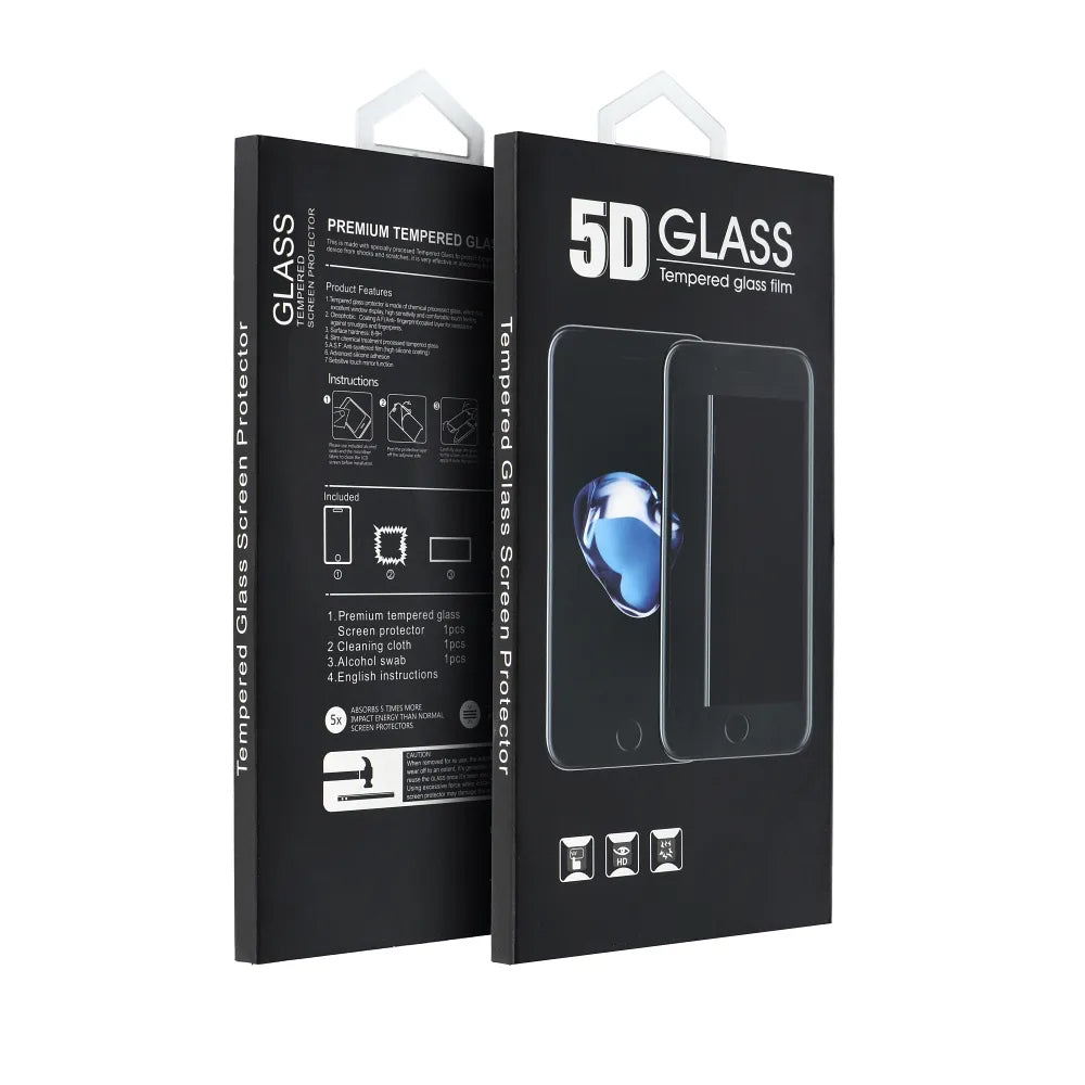 OEM skärmskydd för Honor X9c / Magic7 Lite, härdat glas, full limning, 5D, svart