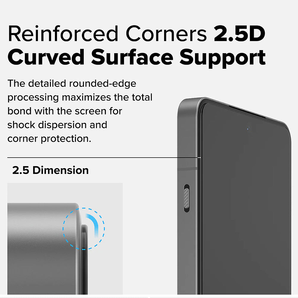 Skyddsfilm Ringke för OnePlus 13R, Härdat Glas, Full Lim, Set med 2 stycken