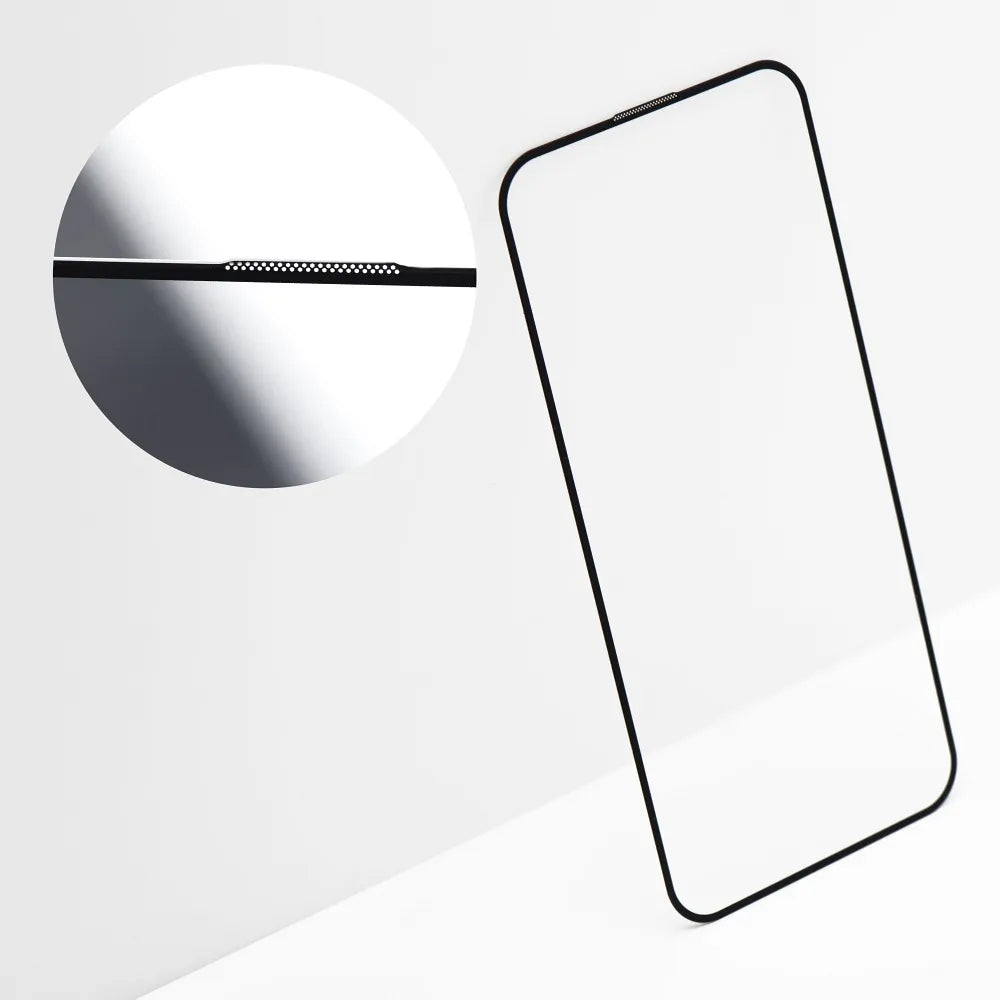 Skärmskydd OEM OG Premium för Apple iPhone 17 Pro Max, Härdat Glas, Full Lim, Svart