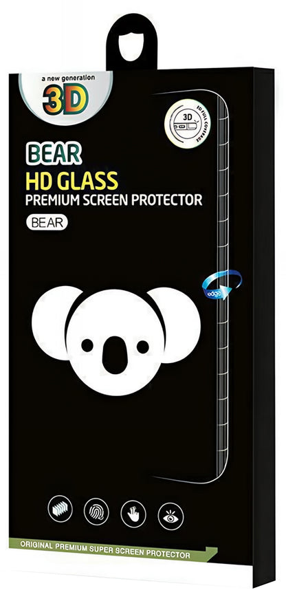 Bear HD skärmskydd för Apple iPhone 17 Air, härdat glas, full limning, svart