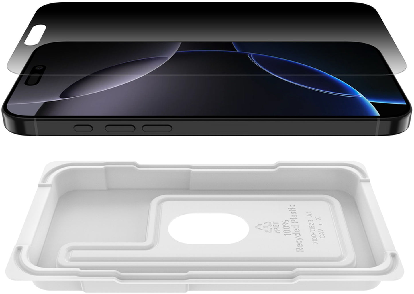 Integritetsskärmskydd Belkin ScreenForce InvisiGlass för Apple iPhone 16 Pro Max, Härdat Glas, Fulllim OVA170hq
