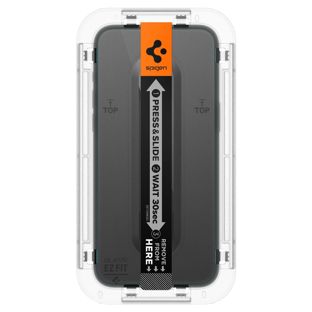 Skärmskydd Spigen GlastR EZ FIT för Apple iPhone 15 Pro, Härdat Glas, Fullt Lim, Set med 2 stycken AGL06892