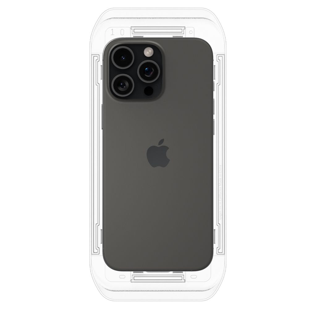 Skärmskydd Spigen GlastR EZ FIT för Apple iPhone 17 Pro / 17 / 16 Pro, Härdat Glas, Full Lim, Set med 2 stycken