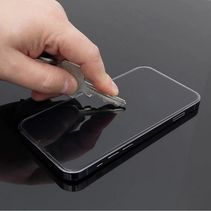 Privacy-skärmskydd WZK AntiSpy för Apple iPhone 15 Pro, Härdat glas, Fullt lim