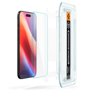 Skärmskydd Spigen GlastR EZ FIT för Apple iPhone 17 Air, Härdat Glas, Full Lim, Set med 2 stycken