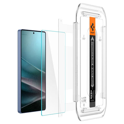Skärmskydd Spigen GlastR EZ FIT HD för Samsung Galaxy S25 Ultra S938, Härdat Glas, Full Lim, Set om 2 stycken AGL09082