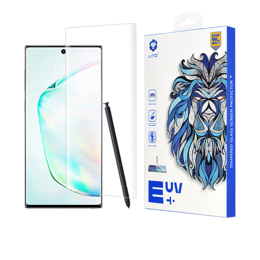 Lito skärmskydd för Samsung Galaxy Note 10+ 5G N976 / Note 10+ N975, härdat glas, UV-lim, 3D