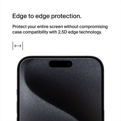Skärmskydd Belkin ScreenForce TemperedGlass för Apple iPhone 15 Pro, Härdat Glas, Full Glue OVA137zz