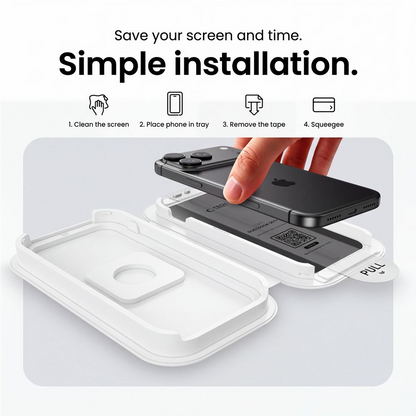 Privacy Tech-Protect OneTouch skärmskydd för Apple iPhone 18 Pro Max, härdat glas, full limning, set med 2 stycken