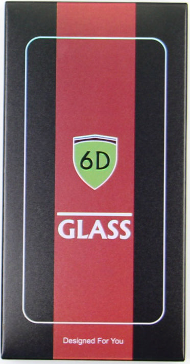 OEM skärmskydd för Apple iPhone 17e / 16e / 14 / 13 Pro, härdat glas, full limning, set om 10 stycken, 6D, svart
