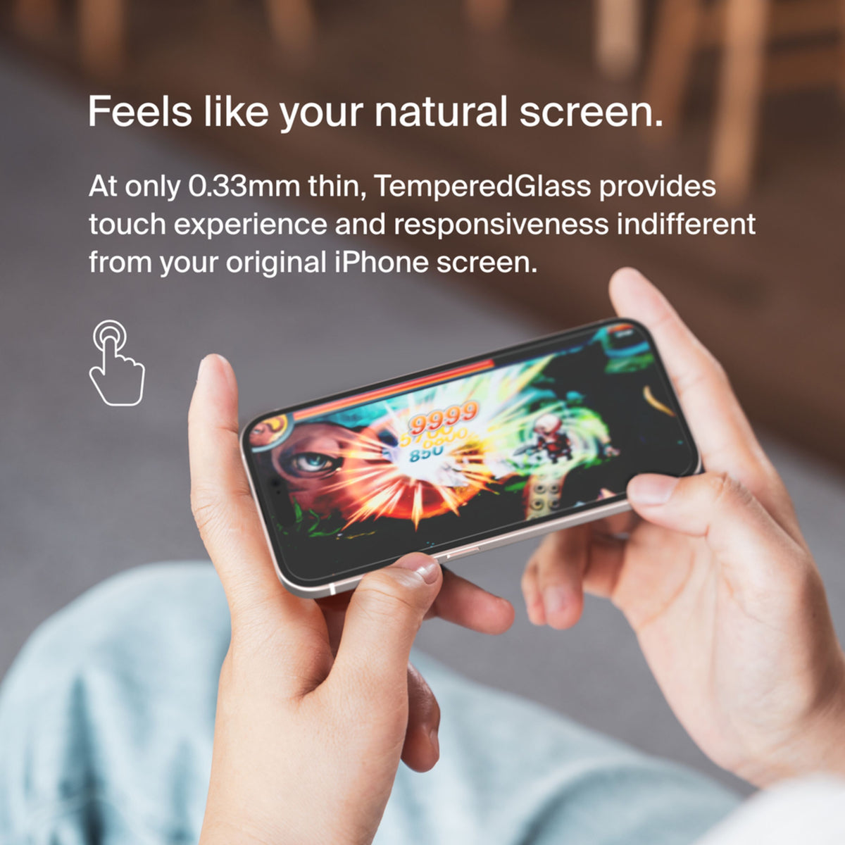 Skärmskydd Belkin ScreenForce TemperedGlass för Apple iPhone 15 Pro, Härdat Glas, Full Glue OVA137zz