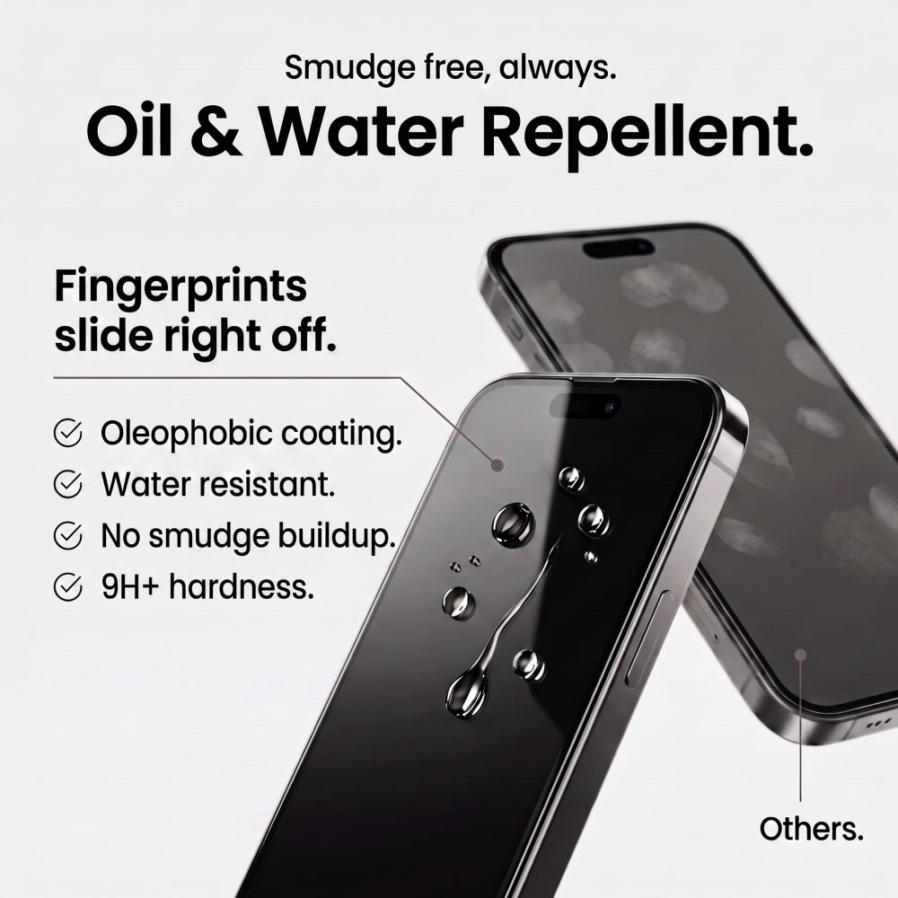 Tech-Protect OneTouch skärmskydd för Apple iPhone 18 Pro / 17 Pro, härdat glas, full limning, set med 2 stycken, transparent
