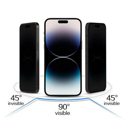 Sekretesskyddande skärmskydd Tel Protect 10X Plus Titanium för Apple iPhone 17 Pro Max, härdat glas, helhäftande