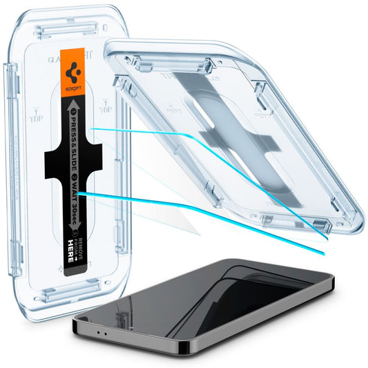 Skärmskydd Spigen GlastR EZ FIT för Samsung Galaxy S25+ S936 / S24+ S926, Härdat Glas, Full Lim, Set med 2 stycken AGL07432