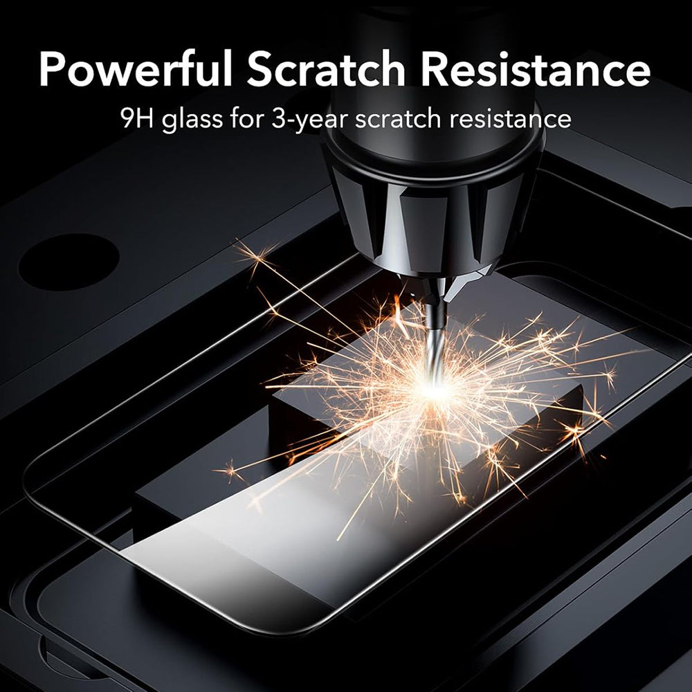 Anank 1X Förstärkt Skärmskydd för Apple iPhone 16 Pro Max, Härdat Glas, Fullt Lim, 3D, Set med 10 stycken