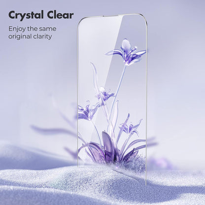 Anank 1X Förstärkt Skärmskydd för Apple iPhone 16 Pro, Härdat Glas, Fullt Lim, 3D, Set med 10 stycken