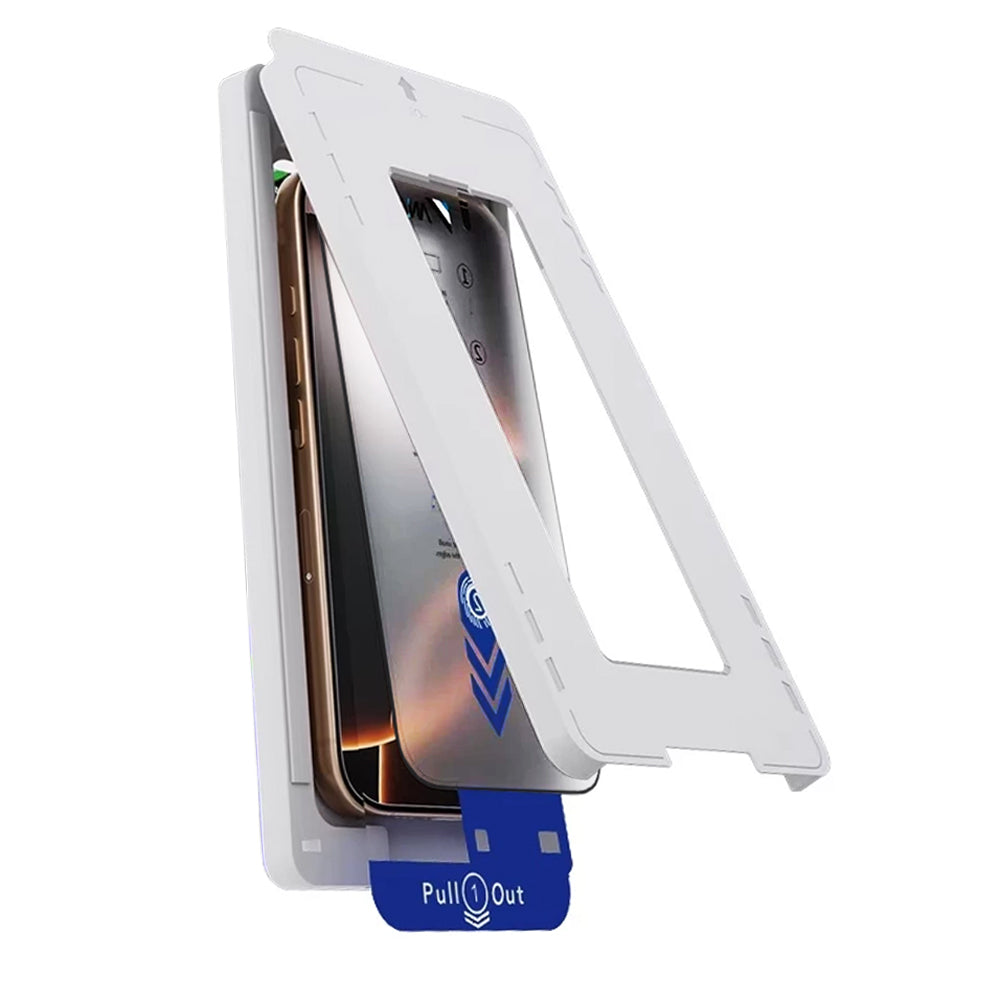 Skärmskydd Anank 5X Reinforced Applicator för Apple iPhone 17 Pro, Härdat Glas, Full Glue, 2.5D, Svart