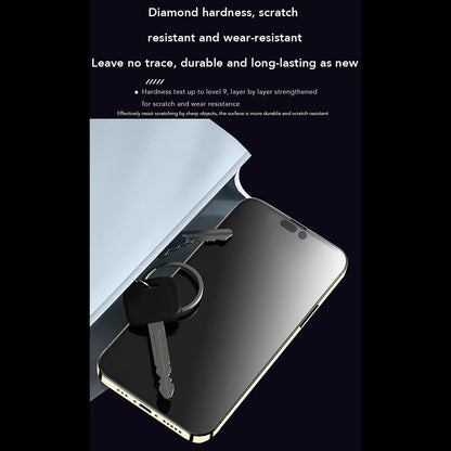 Anank Anti-Fingerprint Skärmskydd för Apple iPhone 15 Pro Max, Härdat Glas, Fullt Lim, 2.5D, Svart