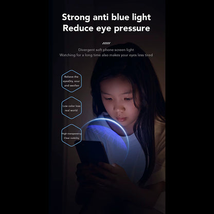 Anank Anti Blue Light Skärmskydd för Apple iPhone 17e / 16e / 14 / 13 Pro, Härdat Glas, Fulllim, 2.5D, Svart