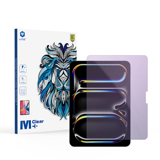 Skärmskydd Anti Blue Light Lito Classic för Apple iPad Pro 11 (2024), Härdat glas, Full lim, 2.5D