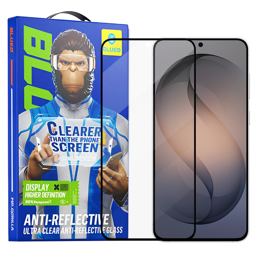 Skyddsfilm Blueo Anti-Reflective HD för Samsung Galaxy S26 S942, Härdat Glas, Full Lim, Svart