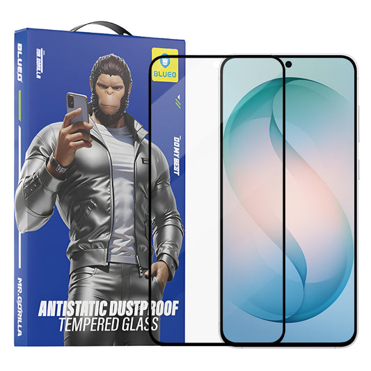 Skyddsfilm Blueo Anti-Static HD för Samsung Galaxy S26 Plus S947, Härdat Glas, Full Lim, Svart