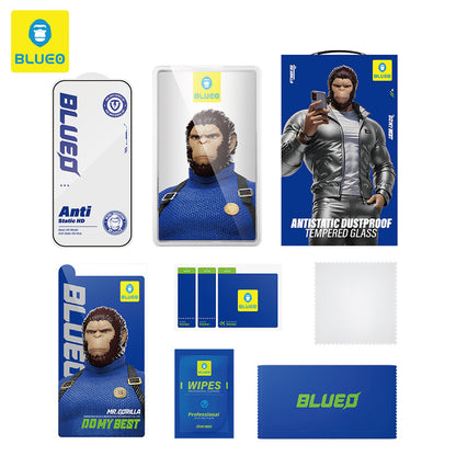 Skyddsfilm Blueo Anti-Static HD för Samsung Galaxy S26 Plus S947, Härdat Glas, Full Lim, Svart