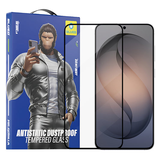 Skyddsfilm Blueo Anti-Static HD för Samsung Galaxy S26 S942, Härdat Glas, Full Lim, Svart