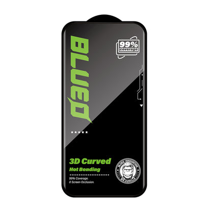 Blueo Curved Edge HD Applicator skärmskydd för Apple iPhone 18 Pro Max / 17 Pro Max, härdat glas, helklistrat, 3D, svart