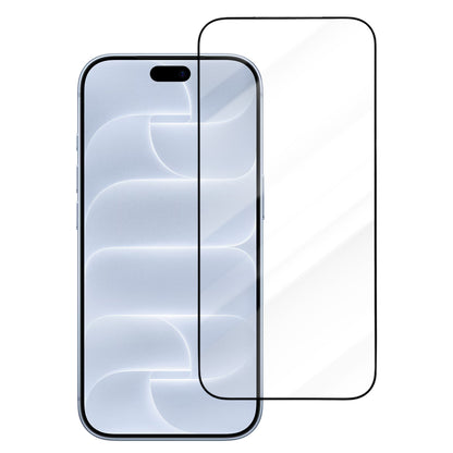 Blueo Drop Resistant skärmskydd för Apple iPhone 18 Pro / 17 Pro / 17 / 16 Pro, härdat glas, helklistrat, svart