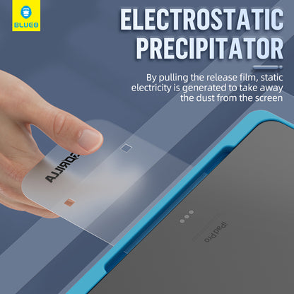 Blueo HD Applicator Pro skärmskydd för Apple iPad Pro 13 (2024), härdat glas, full limning