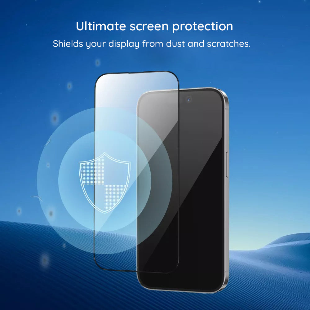 Blueo HD skärmskydd för Samsung Galaxy A27 5G / A57 5G / A37 5G, härdat glas, full limning, 2.5D, svart