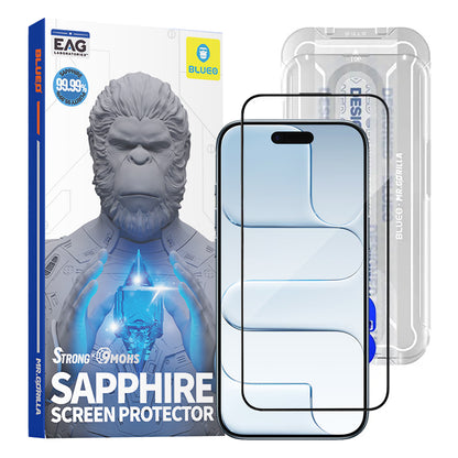 Skärmskydd Blueo Sapphire Applicator Pro för Apple iPhone 17 Air, Härdat Glas, Full Lim