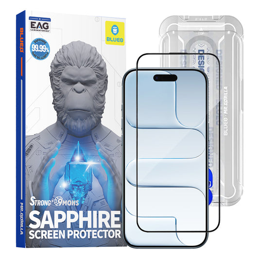 Skärmskydd Blueo Sapphire Applicator Pro för Apple iPhone 17 Air, Härdat Glas, Full Lim