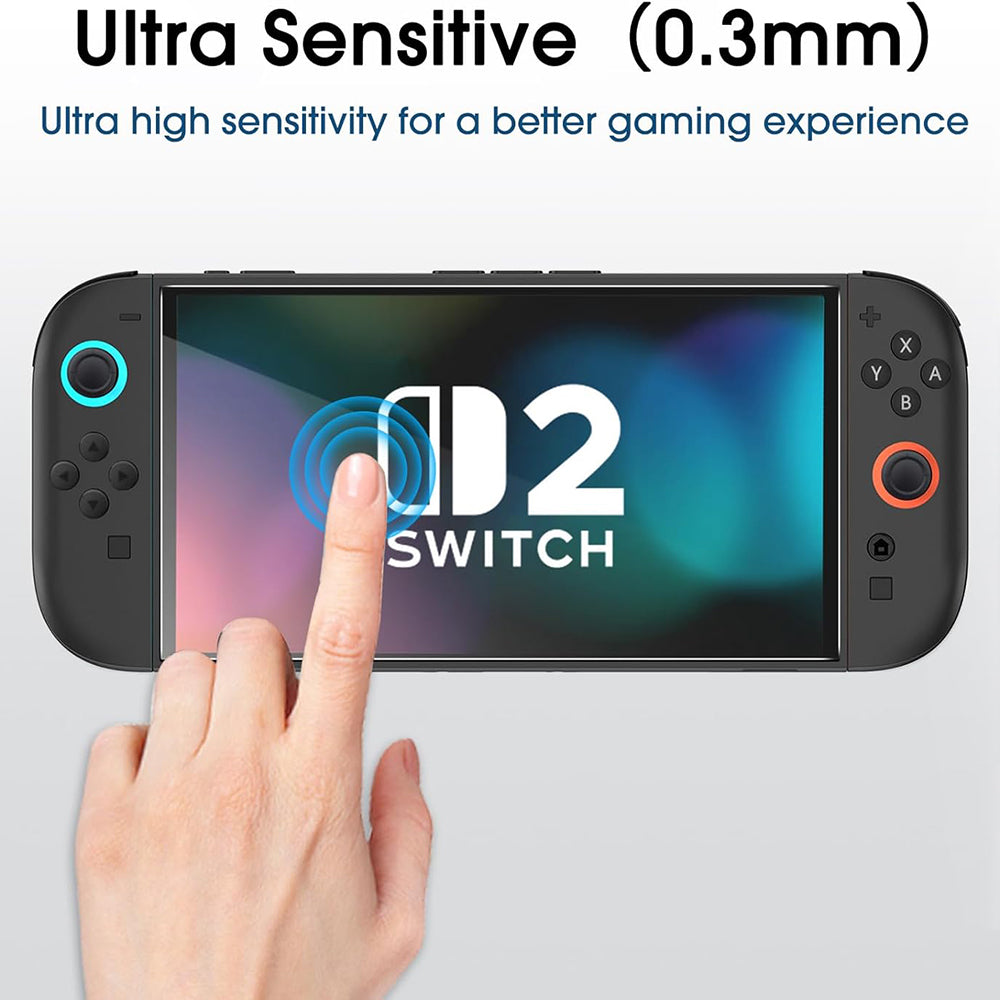 Techsuit SwitchAura Skärmskydd med Applikator för Nintendo Switch 2, Härdat Glas, Set om 2 stycken