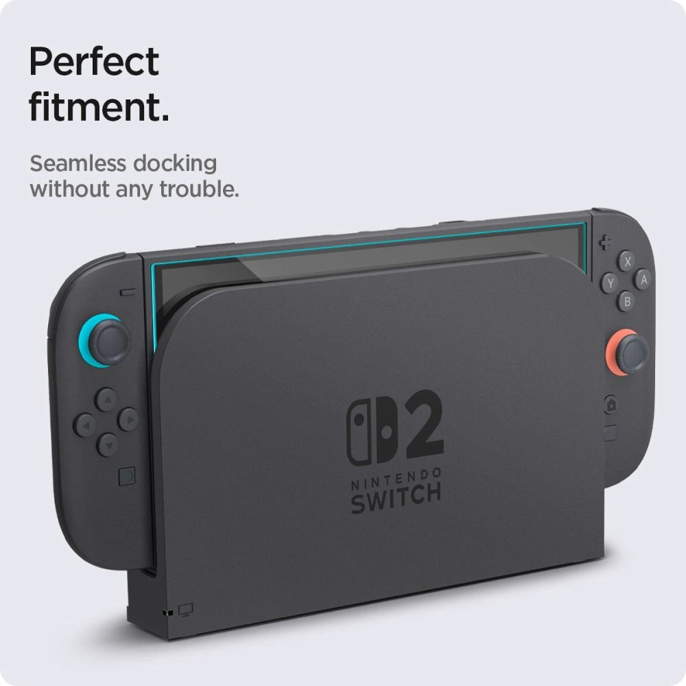 Techsuit SwitchAura Skärmskydd med Applikator för Nintendo Switch 2, Härdat Glas, Set om 2 stycken