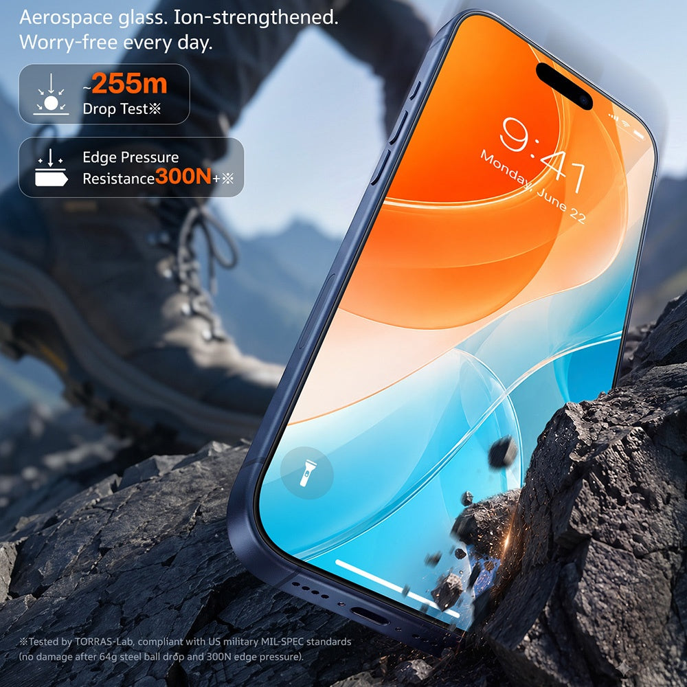 Torras Sunview AR skärmskydd för Apple iPhone 18 Pro Max / 17 Pro Max, härdat glas, full limning