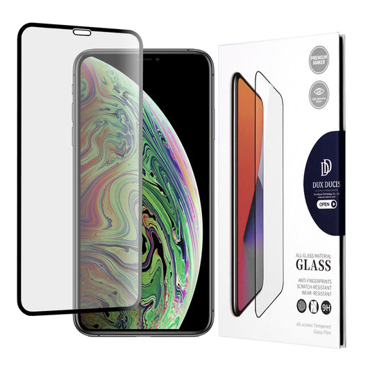 Skärmskydd DUX DUCIS för Apple iPhone 11 Pro / XS / X, Härdat glas, Edge Glue, Svart