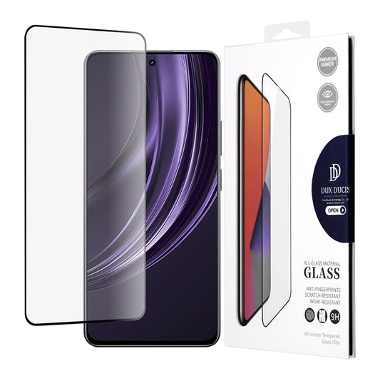 Skärmskydd DUX DUCIS för Realme 13+, Härdat glas, Edge Glue, Svart