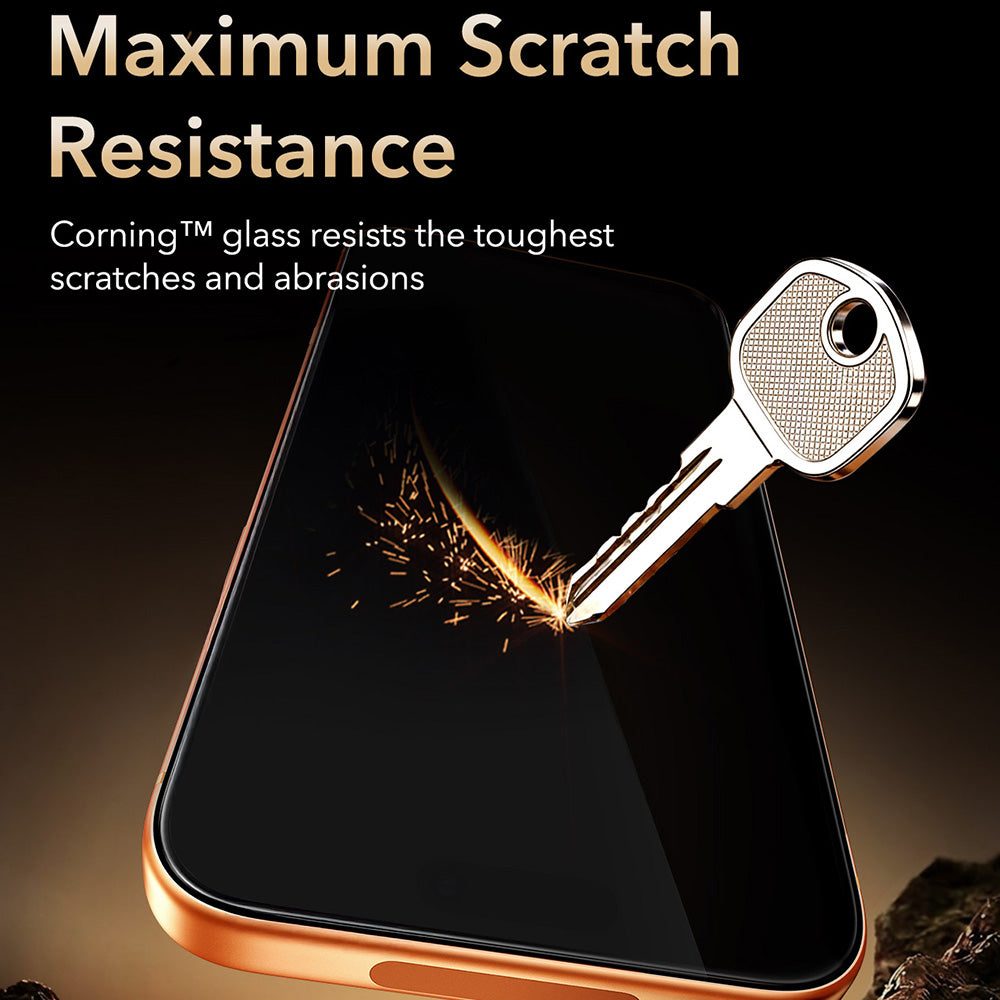 Skärmskydd ESR Armorite Pro UltraFit för Apple iPhone 18 Pro Max / 17 Pro Max, Härdat glas, Full lim, Svart