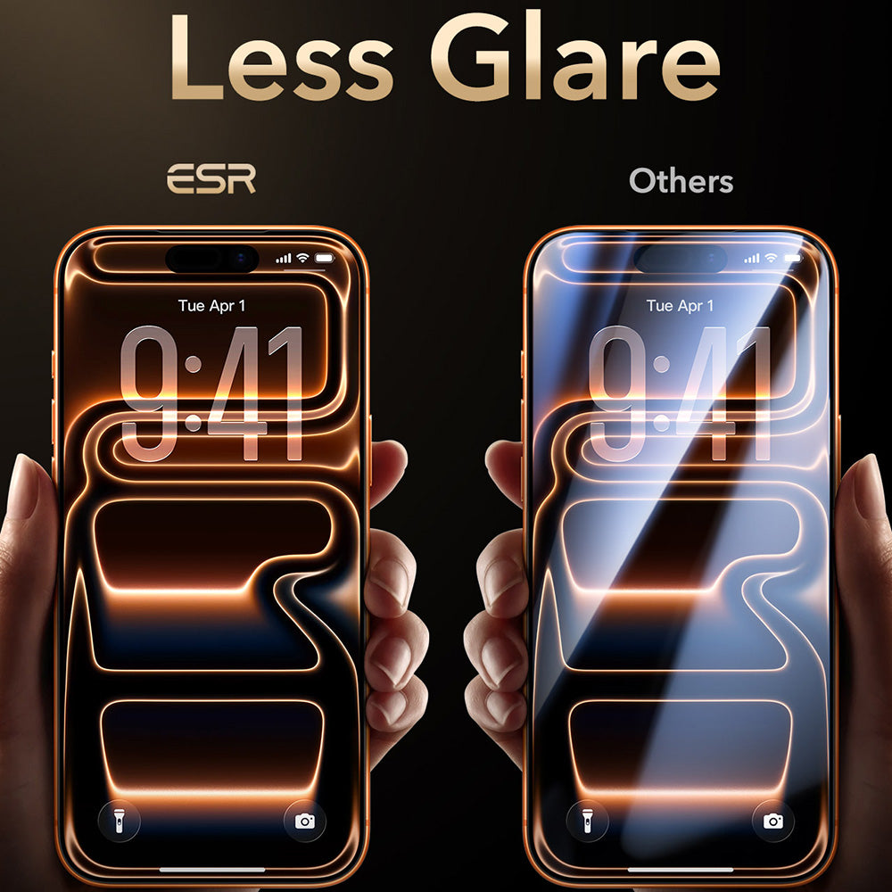 Skärmskydd ESR Armorite Pro UltraFit för Apple iPhone 18 Pro Max / 17 Pro Max, Härdat glas, Full lim, Svart