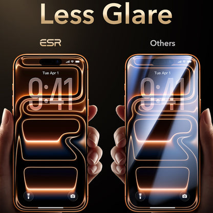 Skärmskydd ESR Armorite Pro UltraFit för Apple iPhone 18 Pro Max / 17 Pro Max, Härdat glas, Full lim, Svart