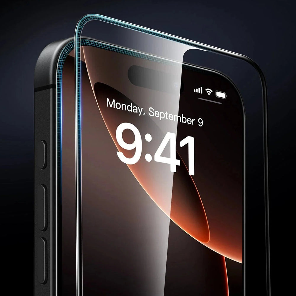 Skärmskydd ESR Armorite UltraFit för Apple iPhone 17 Pro Max, Härdat Glas, Full Lim, Set om 3 stycken