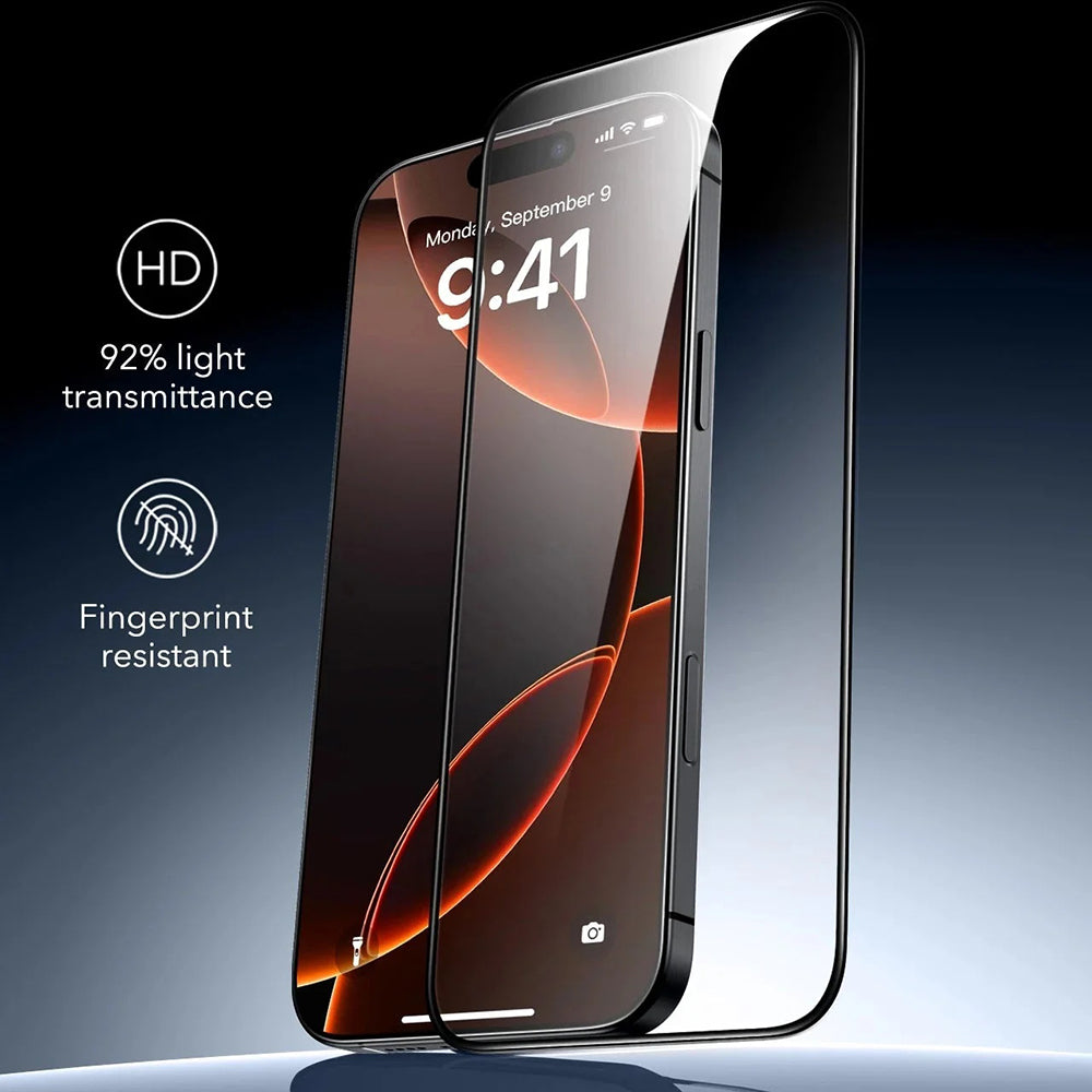 Skärmskydd ESR Armorite UltraFit för Apple iPhone 17 Pro Max, Härdat Glas, Full Lim, Set om 3 stycken