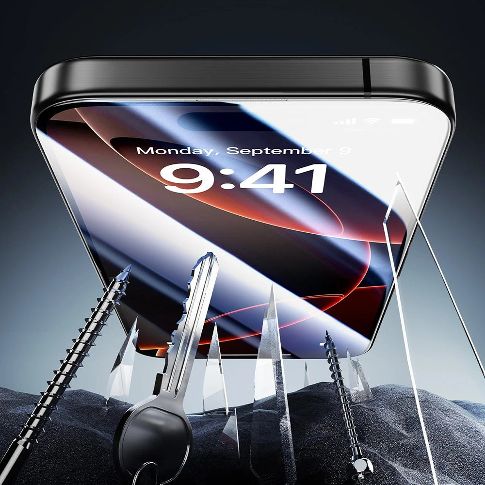 Skärmskydd ESR Armorite UltraFit för Apple iPhone 17 Pro, Härdat Glas, Full Lim, Set om 3 stycken
