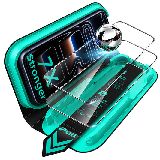 ESR Armorite UltraFit skärmskydd för Apple iPhone 18 Pro / 17 Pro, härdat glas, full lim, set med 2 stycken, svart